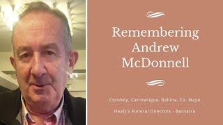 The funeral service of Andrew McDonnell