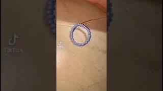 Туториал на красивое колечко ️ #рекомендации #tiktok #бисероплетение