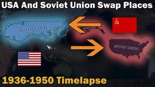 What if USA and Soviet Union had swapped places in Hoi4 ? | Hoi4 Timelapse