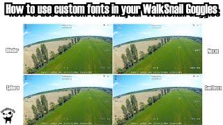 How to use custom (and much better) fonts in your WalkSnail Avatar HD goggles