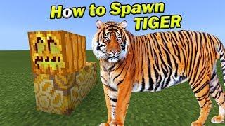 How to Spawn a TIGER | Minecraft PE