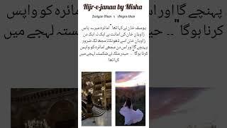Hijr-e-janaa by Misha Khan.. #ytshorts #romanticnovel #fiction #agedifferencebased