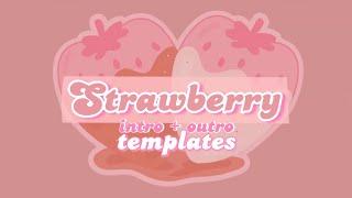 Simple Strawberry Intro & Outro Template | NO Text 11 | MissP Channel