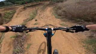 Twisted Oaks Jake & Elwood blue mountain bike dirt jump line