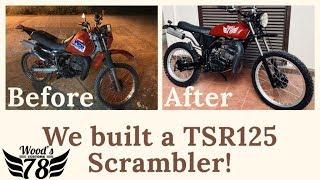 We built a Suzuki TSR 125 Scrambler: Davao City Philippines: Woods Customs 78