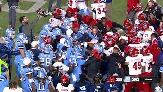 NC State & North Carolina get into altercation after their rivalry game | ESPN College Football