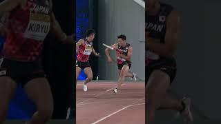 When things don't go to plan  #athletics #sports #relays #japan