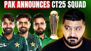 Pakistan Squad for Champions Trophy 2025 Announced | Faheem Ashraf | Khushdil Shah | Cricket |