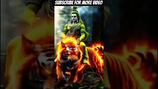 Mahadev with a flame tiger #flame #ai #edit