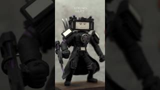 I made Titan Tv Man 3 (New Upgraded) with Polymer Clay. [ Skibidi Toilet ]  #shorts