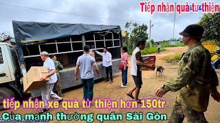 Tiếp nhận xe quà từ thiện đến từ quý anh chị mạnh thường quân ở TPHCM từ thiện hơn 150tr