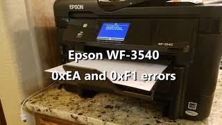 Fixing the EPSON Workforce 3540 printer