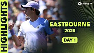 Fonseca Battles Bergs; Evans, Sonego & More Feature | Eastbourne 2025 Day 1 Highlights