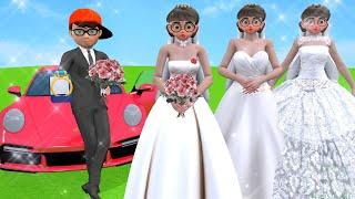 Scary Teacher 3D vs Squid Game Groom Nick Choose Who Wedding Dresses Nice or Error 5 Times Challenge