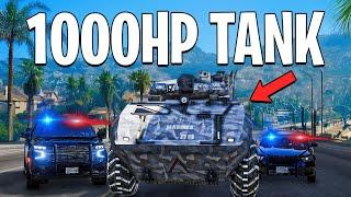 I Became A Getaway Driver In A 1000HP Tank on GTA 5 RP