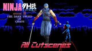 Ninja Gaiden II - The Dark Sword of Chaos - All Cutscenes - NES