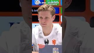 'I'm FLATTERED Man Utd are showing interest BUT I am at biggest club in the world' | Frenkie de Jong