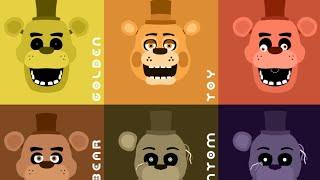 голоса всех медведей из Five Nights At Freddy's #fnaf #freddy