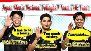 Yuki Ishikawa, Yuji Nishida, Ran Takahashi, Japan Men’s National Volleyball Team Talk Event