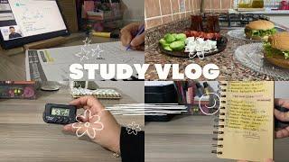 STUDY VLOG | verimli geçen bir günüm, 6 saat ders çalıştım #studywithme