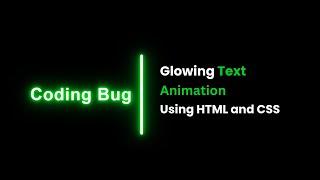 CSS Glowing Text Animation | CSS3 Glowing Text Effects