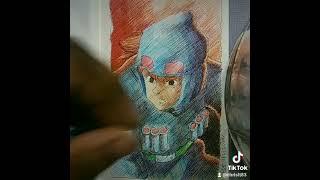 NAUSICAÄ OF THE VALLEY OF THE WIND!!! TIME LAPSE DRAWING!!!