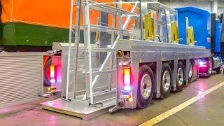 RC glass transport semi truck in GIGANTIC 1/8 scale! AIR SUSPENSION and hydraulics!