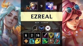 Ezreal ADC vs Ashe: Killing spree - KR Diamond Patch 14.24