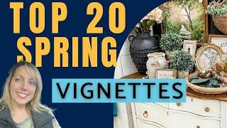 20 Stunning Spring Vignettes You Need To See! Vignette Contest Winners