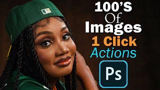 Create actions. Edit 100's of images at once batch processing. adobe photoshop.