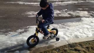 Biking in ice