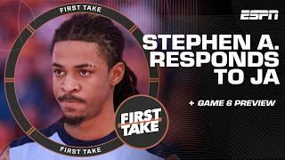 Stephen A. addresses Ja Morant's comments about Memphis  + NBA Finals Game 6 preview  | First Take