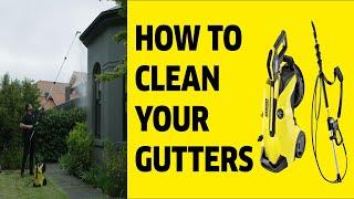 How to Clean Your Gutters Without a Ladder | Kärcher K4 Pressure Washer