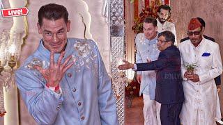 John Cena arrives at Anant Ambani - Radhika Merchant Grand Wedding | LIVE