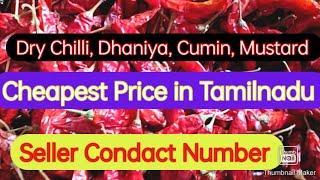 Dry Chilli || Dhaniya || Mustard || Cumin |All spices Cheapest Price in Tamilnadu @villagetamizhagam