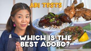 3 Famous Adobo Recipes Joshua Weissman vs Panlasang Pinoy vs Geoffrey Zakarian with Abi Marquez