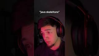 Skeletons In Bedrock Vs Skeletons In Java… #shorts #viral