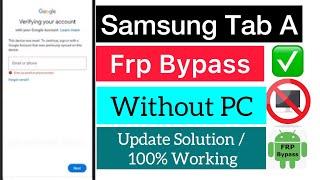 Samsung Galaxy Tab A (SM-T295) Frp Bypass 2024 Without PC - Update Solution - 100% Worked