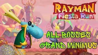 Rayman Fiesta Run - All Bosses (Grand Minimus)