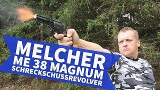 Schreckschusswaffe: der Melcher ME 38 Magnum Revolver im Antik-Look in der Praxis