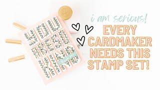 I'm Obsessed!  Every Cardmaker Needs This Stamp Set!  Let's Get Inspired