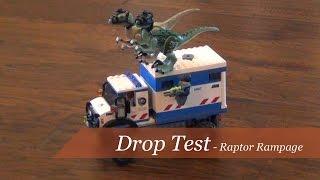 Drop Test - Lego Jurassic World Raptor Rampage Set #75917