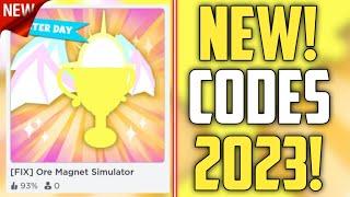 FUTURE CODES!! | *NEW* ROBLOX ORE MAGNET SIMULATOR CODES 2023! (FIX)