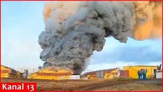 Ukraine this time hit the "Cherkizovsky Chicken Kingdom" in Russia - the facility burned to ashes