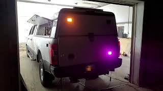 2021 Ford F250 Rear Hatch X pattern install , Abrams Bold12 series lights by Swatara Warning Lights