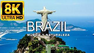 FLYING OVER BRAZIL 8K UHD | Relaxing scenic movie with relaxing music | 8K ULTRA HD VIDEO