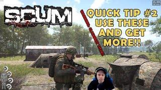 SCUM GUIDE - QUICK TIP 2 – USE THESE TO GET MORE !!!! ….rags