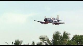 F4U Corsair Depron After Painted Flight (Crash landing)