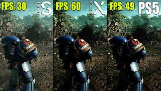 Warhammer 40K: Space Marine 2 Xbox Series S vs. X vs. PS5 Comparison | Technical Review