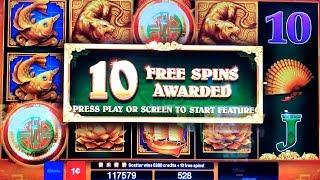 Da Ji Da Li Slot Machine Bonus & BIG WIN Line Hit + PROGRESSIVE BONUSES ! Live Slot Play